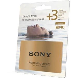 Sony 3 Year Extended Warranty for Alpha Bodies and RX Digital Cameras