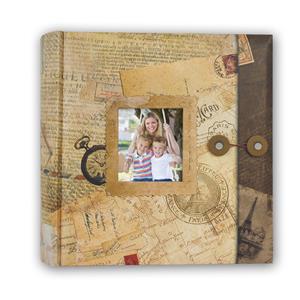 Eldorado Brown 7x5 inch Slip In Photo Album - 200 Photos Overall Size 10.5x9.75 Inches