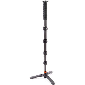 Ex-Demo 3 Legged Thing Alan 2.0 Carbon Fibre Monopod with DocZ2 Foot Stabilizer Kit - Darkness