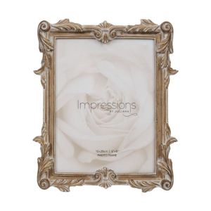 Impressions Antique Carved Wood Finish Photo Frame 8x6 Inch
