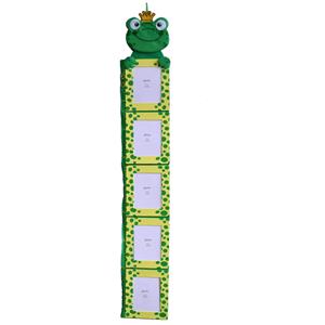 Frog Kids Height Chart - Holds 5 Photos - Keep Track of your Childs Height