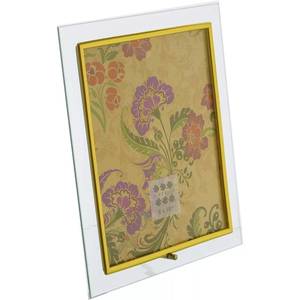 Sixtrees Flat Bevelled Glass Gold 10x8 Inch Glass Photo Frame Vertical