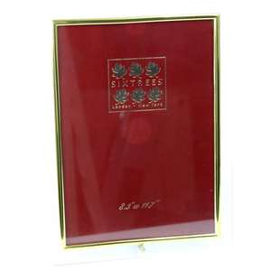 Sixtrees Flat Bevelled Glass Gold A4 Photo Frame Vertical