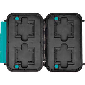 HPRC 1300 Hard Resin Case with Memory Card Holder - Black/Blue