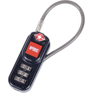 HPRC 3 Dial TSA Combination Lock with Flexible Easy Cable