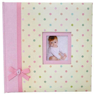 Kara Traditional Baby Girl Photo Album - 60 Sides - Pink