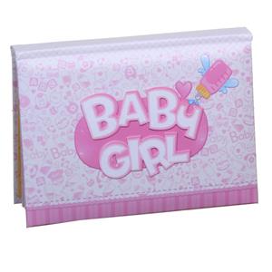 Baby Girl Pink Slip In 6x4 Photo Album - 10 Photos