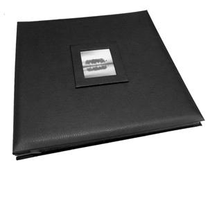 Savoy Black Self Adhesive Photo Album - 40 Black Sides | Page Size 10.25 x 12.5 Inches