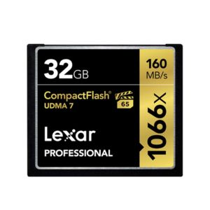 Lexar 32GB Professional 1066x CompactFlash Card | Read 160MB/s | Write 155MB/s