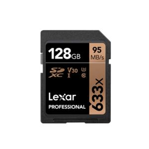 Lexar 128GB Professional UHS-I SDHC 633x Class 10 Memory Card
