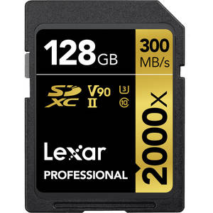 Lexar Professional 2000x 128GB SDXC UHS-II Memory Card