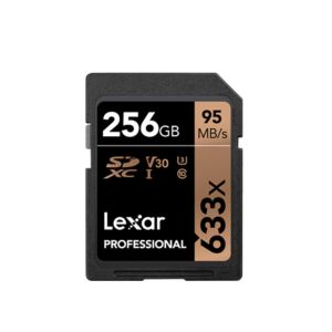 Lexar 256GB Professional UHS-I SDHC 633x Class 10 Memory Card