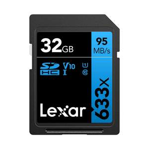 Lexar Professional 32GB UHS-I SDHC 633x Class 10 Memory Card