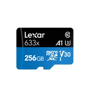 Lexar 256GB Professional 633x Micro SDXC UHS-I Memory Card with Adapter | Read 95MB/s | Write 45MB/s