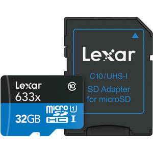 Lexar 633x Micro SDHC / MicroSDXC UHS-I Memory Cards 32GB