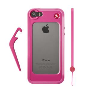 Manfrotto Klyp+ Pink Bumper Case for iPhone 5/5S with Stand and Wrist Strap