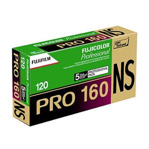 Fujifilm Pro 160NS 120 Colour Print Roll Film Pack of 5