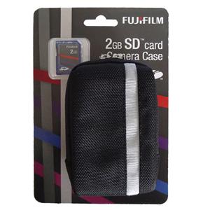 Fujifilm Universal Camera Case and 2GB SD Memory Card for J / T / Z / XP Series