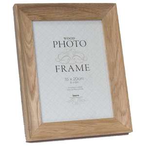 Studley Solid Light Oak Wood 8x6 Inch Photo Frame
