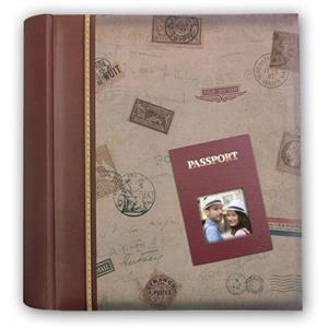 Passport Brown 7.5x5 Slip In Photo Album - 200 Photos