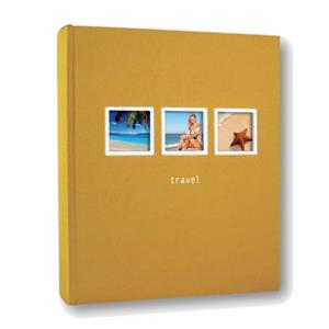 Positano 7.5x5 Slip In Photo Album | Orange | 200 Photos | Memo