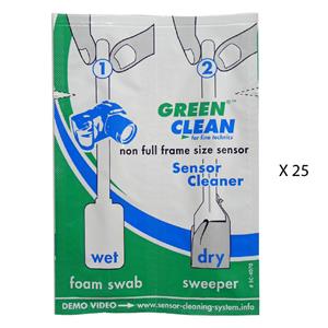 Green Clean APS Size Sensor Wet & Dry Swabs 25 pcs