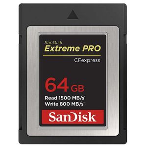 SanDisk CF Express 64GB Extreme Pro Memory Card | Read 1500MB/s | Write 800MB/s | 4K Video
