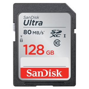SanDisk Ultra SDXC 128GB 80MB/S Class 10 Memory Card