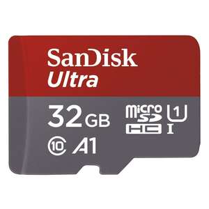 SanDisk Ultra 32GB Micro SDHC UHS-I 98MB/S Memory Card and Adaptor