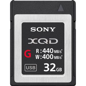 Sony G Series 32GB XQD Memory Card | Read 440MB/s | Write 400MB/s | 4K Video