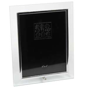 Sixtrees Flat Bevelled Glass Silver 8x6 Photo Frame Vertical