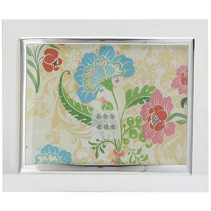 Sixtrees Flat Bevelled Glass Silver A4 Photo Frame Horizontal