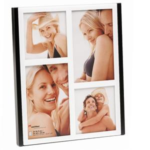 Walther Jive Glass Multiple Aperture Photo Frame For 4 Photos