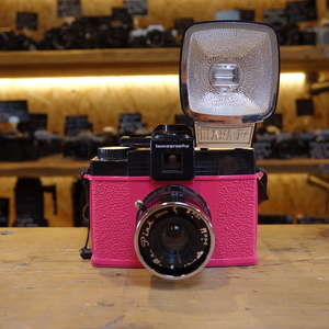 Used Lomography Mr Pink Diana F Medium Format Camera