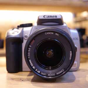 Used Canon EOS 350D Silver DSLR with EF-S 18-55mm II Lens