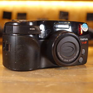 Used Olympus Superzoom 110 35mm Analog Film Compact Camera