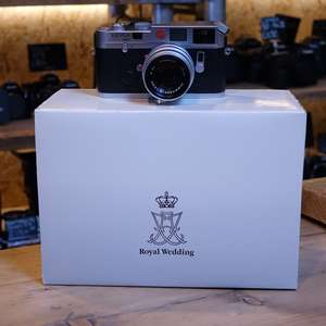 Used Leica M6 Danish Royal Wedding Silver Rangefinder Camera Body with 50mm F2 Summicron Lens