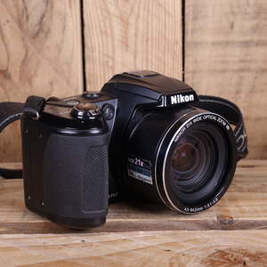 Used Nikon Coolpix L120 Black Bridge Camera