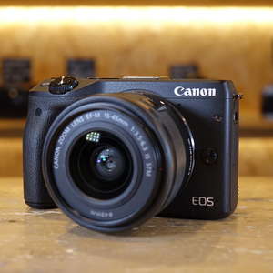 Used Canon EOS M3 Black Camera with 15-45mm IS STM Lens