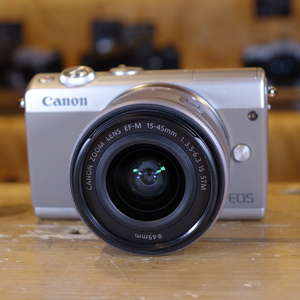 Used Canon EOS M100 Silver Camera with 15-45mm Lens