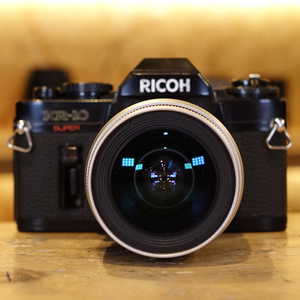 Used Ricoh KR-10 Super 35mm Analogue Film SLR Camera with Pentax Silver 28-90mm Lens