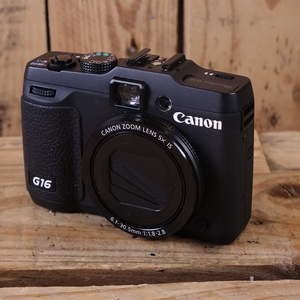 Used Canon PowerShot G16 Black Digital Compact Camera