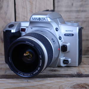 Used Minolta Dynax 404si Silver 35mm SLR Camera with AF 28-80mm Lens