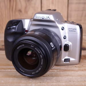Used Minolta Dynax 500si Silver 35mm SLR Camera with AF 35-70mm Lens