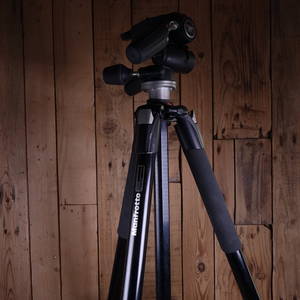Used Manfrotto 055 XB BlackTripod Legs with 804RC2 Head