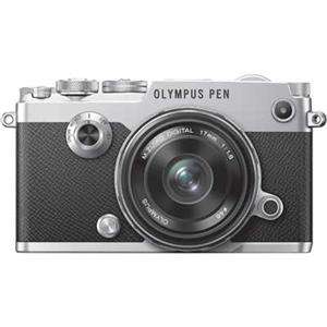 Olympus PEN-F Silver Digital Camera with 17mm ED Lens