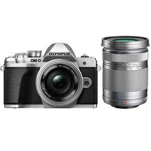 Olympus OM-D E-M10 Mark III Silver Digital Camera with 14-42mm EZ + 40-150mm R Lens