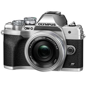 Olympus OMD EM10 Mark IV Camera with 14-42mm EZ Lens - Silver