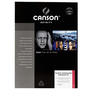 Canson Infinity Photo High Gloss Premium RC 315gsm Photo Paper - Acid Free