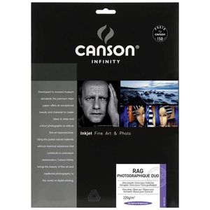 Canson Infinity Rag Photographique Duo 220gsm Photo Paper - Double Sided - Acid Free - 100% Cotton